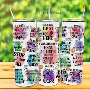 20 oz 100 percent at work insulated Tumbler